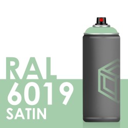 Bombe de peinture 400ml Satin RAL 6019 Vert Blanc