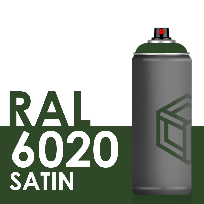Bombe de peinture 400ml Satin RAL 6020 Oxyde Chromique Bombe de peinture 400ml Satin RAL 6020 Oxyde Chromique