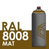 Bombe de peinture 400ml Mat RAL 8008 Brun Olive