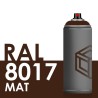 Bombe de peinture 400ml Mat RAL 8017 Brun Chocolat