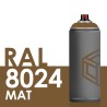 3709 - Bombe de peinture 400ml Mat RAL 8024 Brun Beige