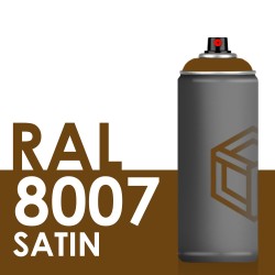 Bombe de peinture 400ml Satin RAL 8007 Brun Fauve