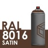 3700 - Bombe de peinture 400ml Satin RAL 8016 Brun Acajou