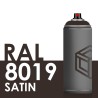 3704 - Bombe de peinture 400ml Satin RAL 8019 Brun Gris