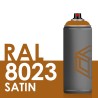 3708 - Bombe de peinture 400ml Satin RAL 8023 Brun Orangé