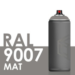 Bombe de peinture 400ml Mat RAL 9007 Aluminium Gris