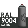 3726 - Bombe de peinture 400ml Satin RAL 9004 Noir Sécurité