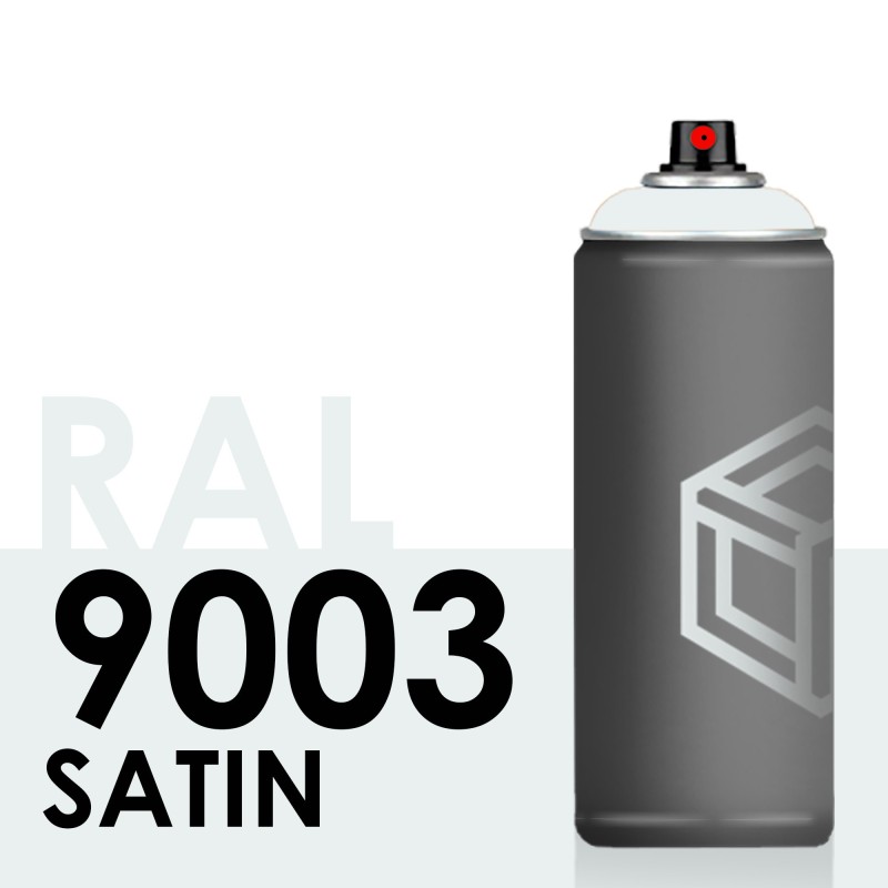 Bombe de peinture 400ml Satin RAL 9003 Blanc Sécurité Bombe de peinture 400ml Satin RAL 9003 Blanc Sécurité