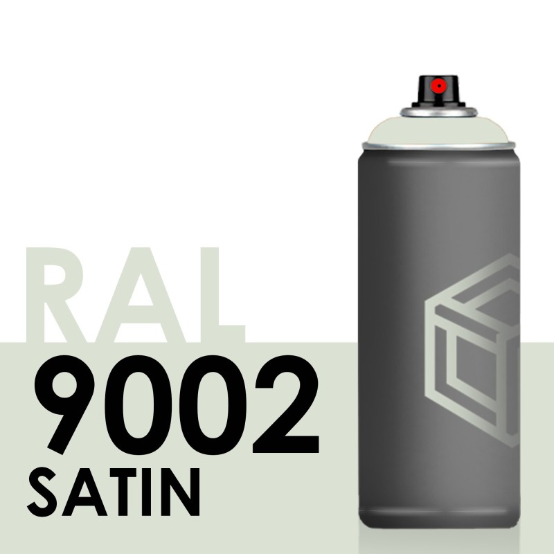 Bombe de peinture 400ml Satin RAL 9002 Blanc Gris Bombe de peinture 400ml Satin RAL 9002 Blanc Gris