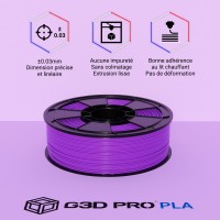 Fil 3D PLA  1 Kg 1.75 mm Violet