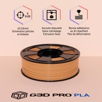 Fil 3D PLA 1 Kg 1.75 mm Marron