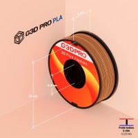 Fil 3D PLA 1 Kg 1.75 mm Marron