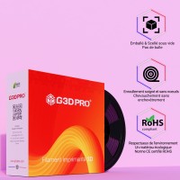 Filament 3D PLA Métallisé violet  1.75mm 1 kg - Grossiste 3D