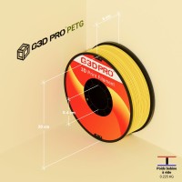 Filament 3D PETG 1 Kg Jaune 1.75 mm