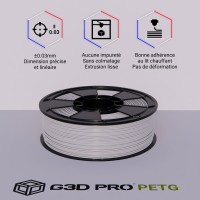 Filament 3D PETG 1 Kg Gris 1.75 mm