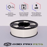 Filament 3D PETG 1 Kg Transparent 1.75 mm