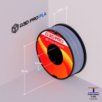 Filament 3D Silk Glossy 1 Kg Argent Gris 1.75 mm