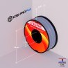 Filament 3D Silk Glossy 1 Kg Argent Gris 1.75 mm