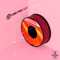 Fil 3D ABS 1 Kg 1.75 mm Dark Rouge