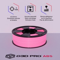 Fil 3D ABS 1 Kg 1.75 mm Rose