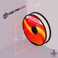 Fil 3D ABS 500g 1.75mm Blanc