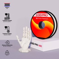 Fil 3D ABS 500g 1.75mm Blanc