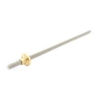 Tige filetée T8 - 800 mm - pas 8mm - acier inoxydable - filetage complet