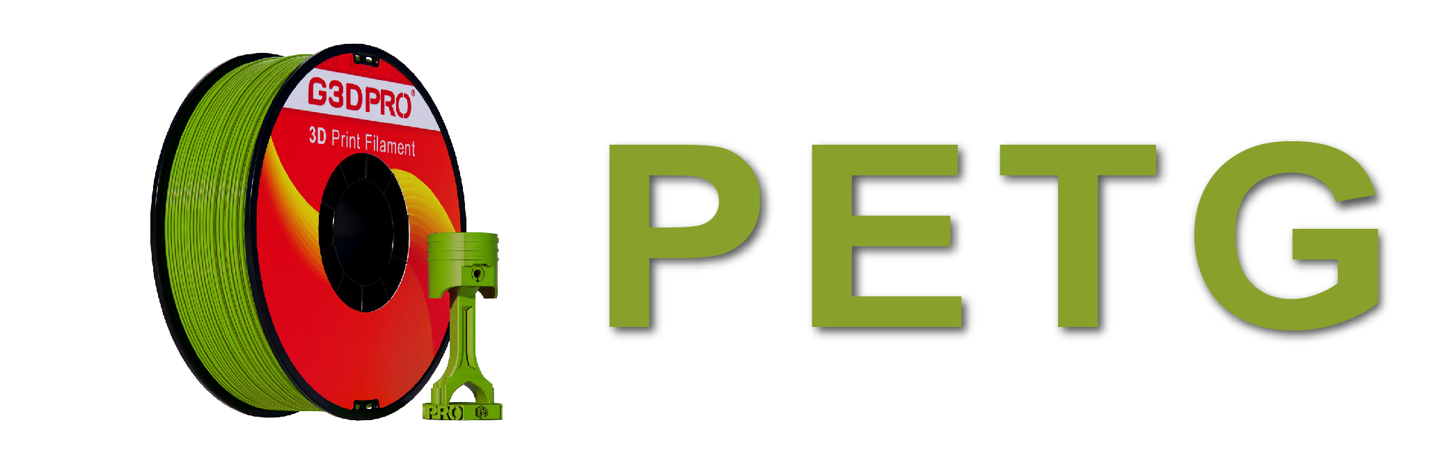 Le Filament PETG (copolyesters) sont glycol PET modifiés; la modification se fait en ajoutant un deuxième glycol pendant la polymérisation. La structure moléculaire résultante est irrégulière et la résine est clair amorphe et ayant une température de transition vitreuse de 88 ° C (190 ° F). Le Filament PETG est un plastique polyester mixte qui présente une grande rigidité, la ténacité et des performances élevées tout autour.  PETG portent la même rigidité de PLA, tout en étant plus fort que le PET. Ceci est une haute résistance extrême filaments étaient PETG vous pouvez obtenir des impressions très robuste et solide. Très faible retrait rend cette parfaite pour les surfaces planes de plus grandes. PETG est également très agréable de faire des tirages artistiques comme bracelet, bagues, colliers, etc .. Vous obtenez un joli brillant transparent / voir à travers regard qui reflète la lumière bien. PETG a une température de fusion plus élevée en raison de la haute résistance de sorte que nous recommandons des températures de l'imprimante autour de 230 à 260 ° C.